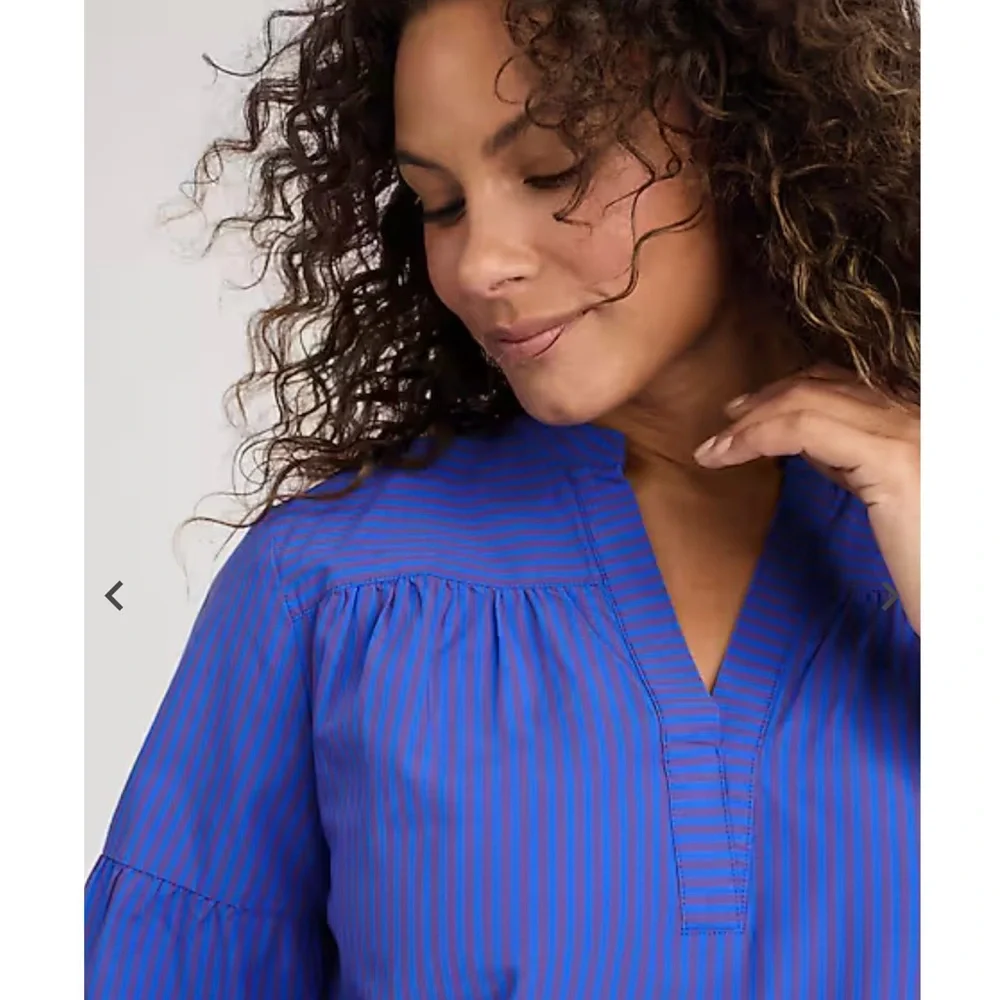 J. Jill Shirred Popover Sz Small LN - Picture 1 of 8
